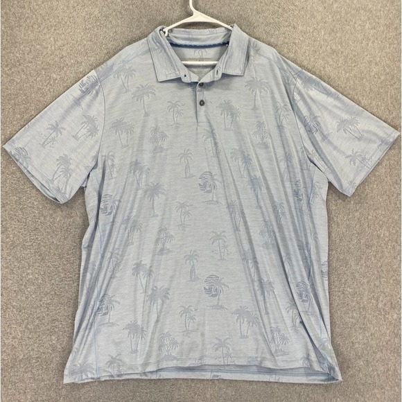 Tommy Bahama Other - Tommy Bahama Polo Shirt Men 3XLT Blue Stretch Island Casual Resort Beach